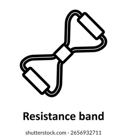Ícone de vetor de banda de resistência que pode facilmente modificar ou editar
