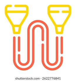 Ícone de bandas de resistência, para web, app, infográfico, etc