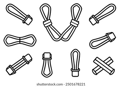 Resistance Bands Line Art Illustration Concepts Gallery Inspiration