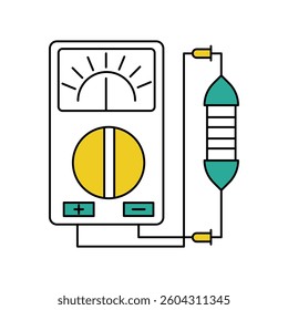 resistance icon with white background vector stock illustration