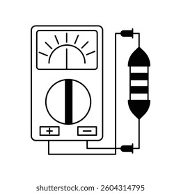 resistance icon with white background vector stock illustration