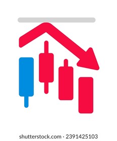 Resistance line vector icon illustration