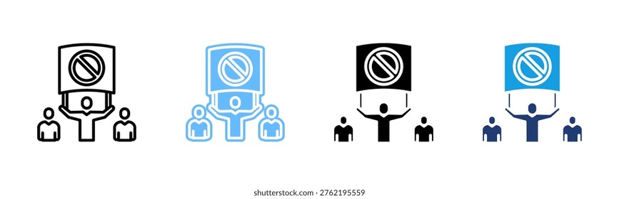 Resistance Management icon set multiple style collection