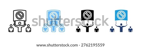 Resistance Management icon set multiple style collection