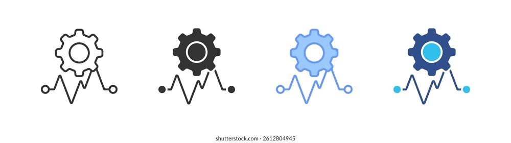 Resistance Multi Style Icon Set Vector