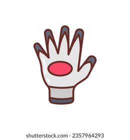 Resistant Gloves icon in vector. Logotype