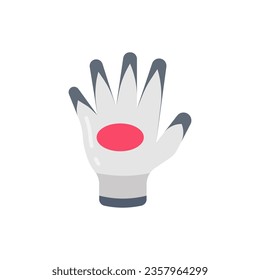 Icono de guantes resistentes en vector. Logotipo