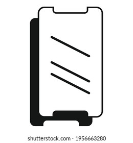 Resistant phone glass icon. Simple illustration of Resistant phone glass vector icon for web design isolated on white background