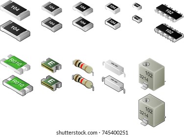 Resistor Collection I Isometric View