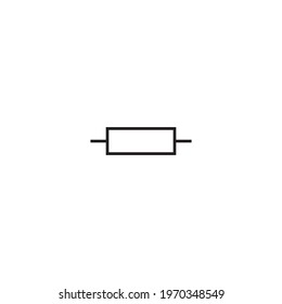 resistor component icon, simple logo electronic component icon
resistor, symbol of electronic circuit components