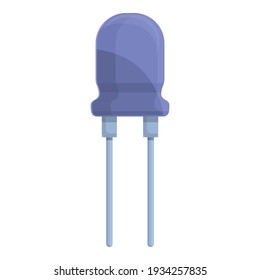 Resistor device icon. Cartoon of resistor device vector icon for web design isolated on white background