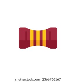 Resistor diagram icon flat vector. Electric circuit. Industry energy isolated