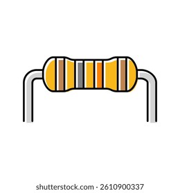 resistor electrical engineer color icon vector. resistor electrical engineer sign. isolated symbol illustration