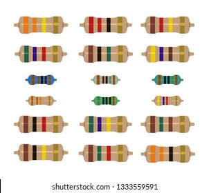 resistor electricity picture vector design illustration for education or industrial need