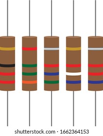 resistor electricity sympol isolated on white background