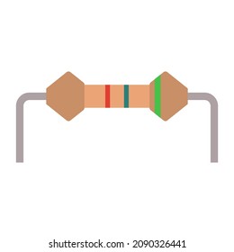ilustración del vector de clipart plana de resistencia
