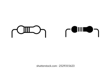Resistor icon concept. Stock vector