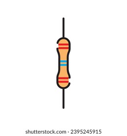 resistor icon vector template illustration logo design