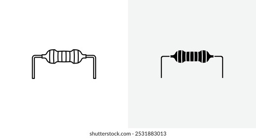 Resistor vecor icon set. Stock vector illustrator. EPS 10