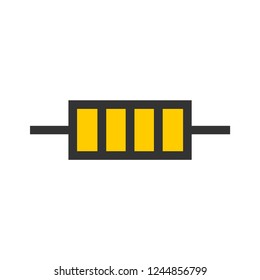 Resistor vector icon