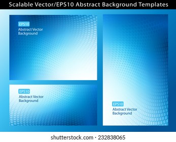 Re-sizable Abstract Business Blue EPS10 Vector Background Templates with dot swirls and plenty of text space. 