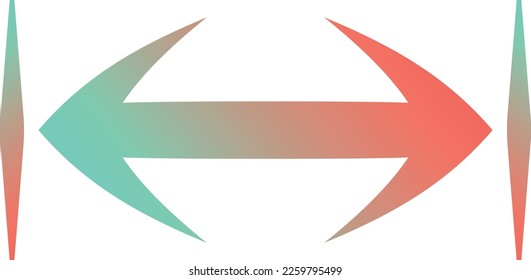 Resize Arrow Button Gradient Style