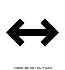 resize arrow on isolated background