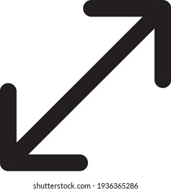 Cambiar el tamaño del icono de contorno de flecha para el sitio web u otro contenido