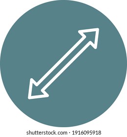 Resize, arrow, screen icon vector image. Can also be used for customer support. Suitable for use on web apps, mobile apps and print media.