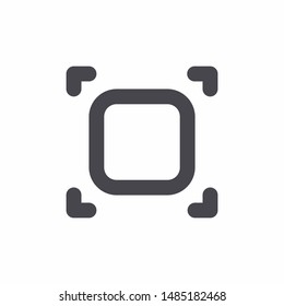 Resize Canvas Icon With Outline Style