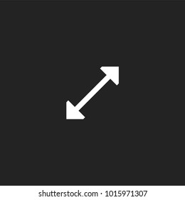 Resize Cursor Pointer Icon Vector
