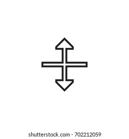 resize cursor pointer icon vector