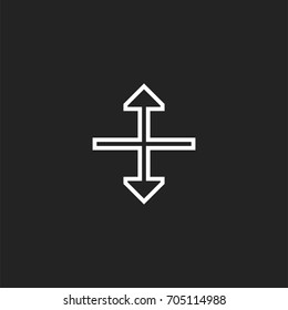 resize cursor pointer icon vector