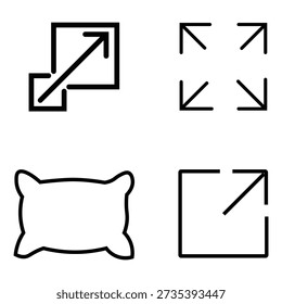 Resize Expand and Scale Vector Icons