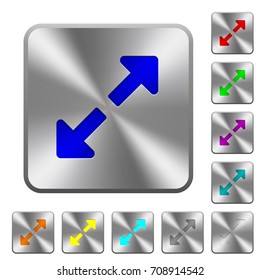 Resize full engraved icons on rounded square glossy steel buttons
