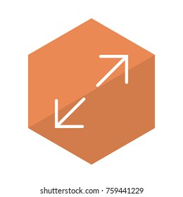  resize glyph flat