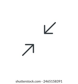 Redimensionar ícono, redimensionar 3 Ilustraciones vectoriales