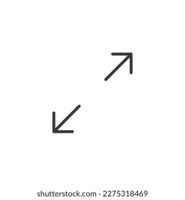 Resize icon, resize 4 vector illustration