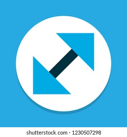 Resize icon colored symbol. Premium quality isolated enlarge element in trendy style.