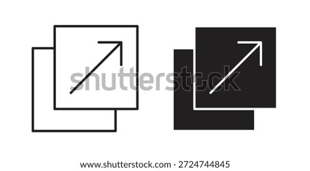 Resize icon. filled flat sign for mobile concept and web design