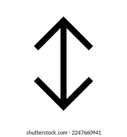 Resize icon line isolated on white background. Black flat thin icon on modern outline style. Linear symbol and editable stroke. Simple and pixel perfect stroke vector illustration