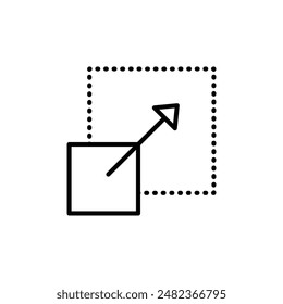 Resize Icon Set Adjustment Illustrations for Design and Technology