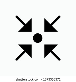 Resize Icon. Setting, Dimensional Arrangement Symbol - Vector.