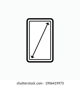 Cambiar el tamaño del icono. Ajuste, Símbolo de arreglo dimensional - Vector.