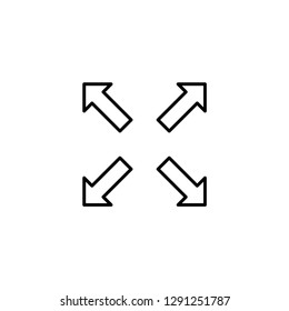 resize icon vector