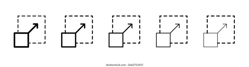 Resize icon vector collection. EPS 10