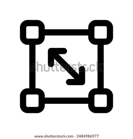 resize icon. vector line icon for your website, mobile, presentation, and logo design.