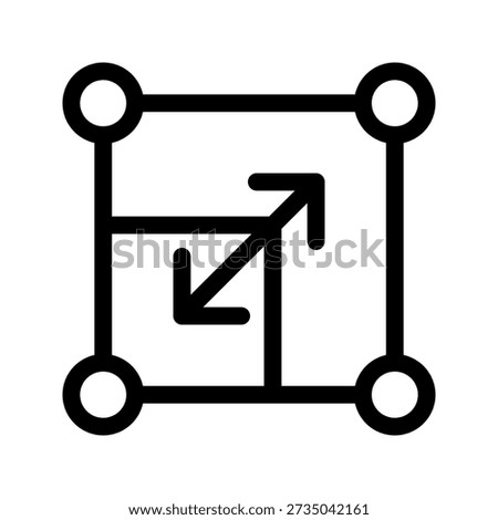 Resize Icon Vector Symbol Design Illustration