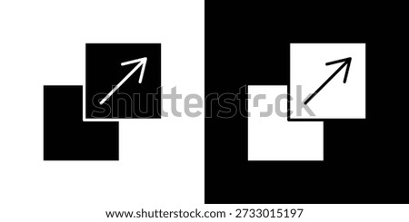 Resize icons symbol for web and mobile filled vector isolated
