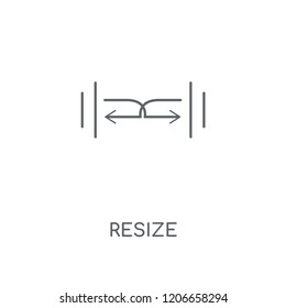Resize linear icon. Resize concept stroke symbol design. Thin graphic elements vector illustration, outline pattern on a white background, eps 10.